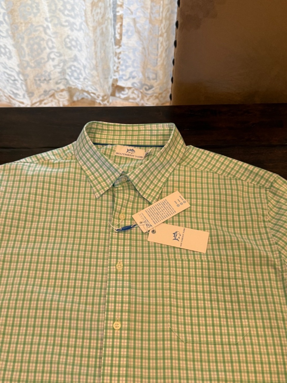 Southern Tide Men's XXL Jade Green Charleston Sportshirt MSRP $138 - Picture 2 of 7
